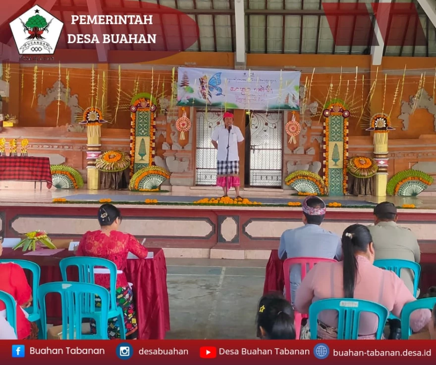 BULAN BAHASA BALI KE VIII TAHUN 2026 DESA BUAHAN